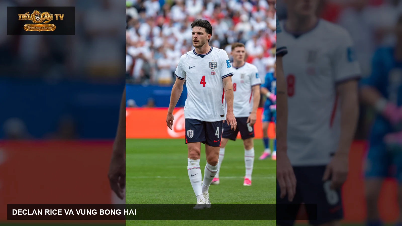 Declan Rice thi đấu cho đội tuyển Anh trong ảnh tư liệu năm 2026