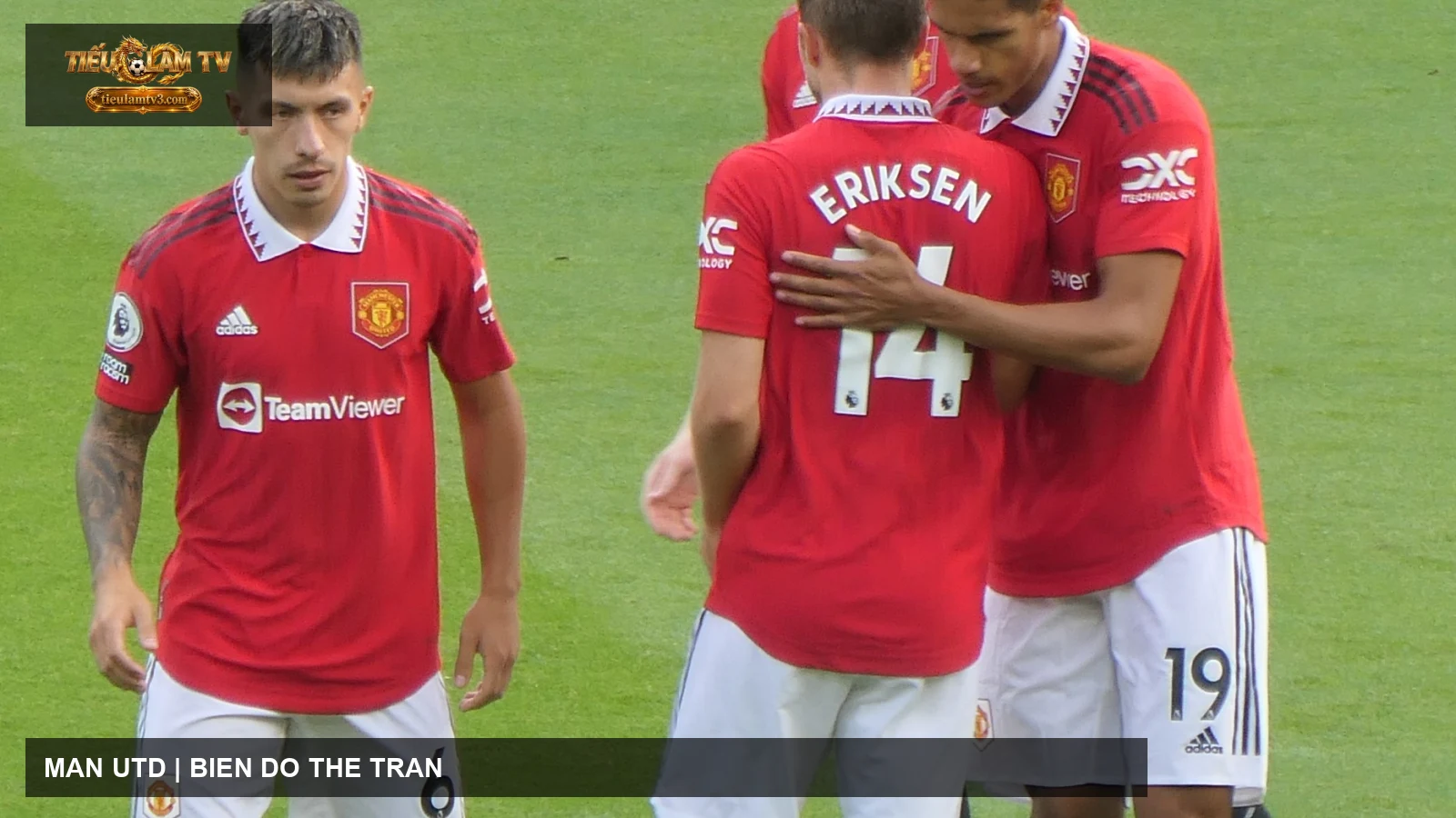 Manchester United triển khai bóng trong ảnh tư liệu