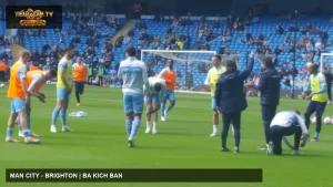 Manchester City khởi động trước trận đấu