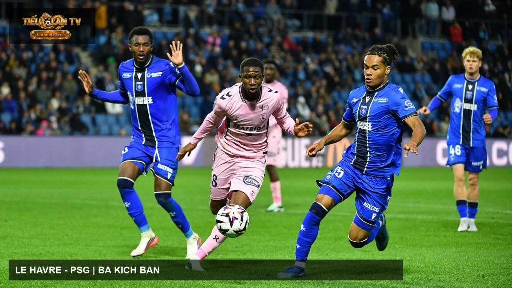 Le Havre tranh chấp trong một trận Ligue 1