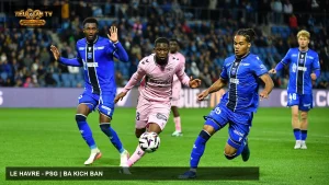 Le Havre tranh chấp trong một trận Ligue 1